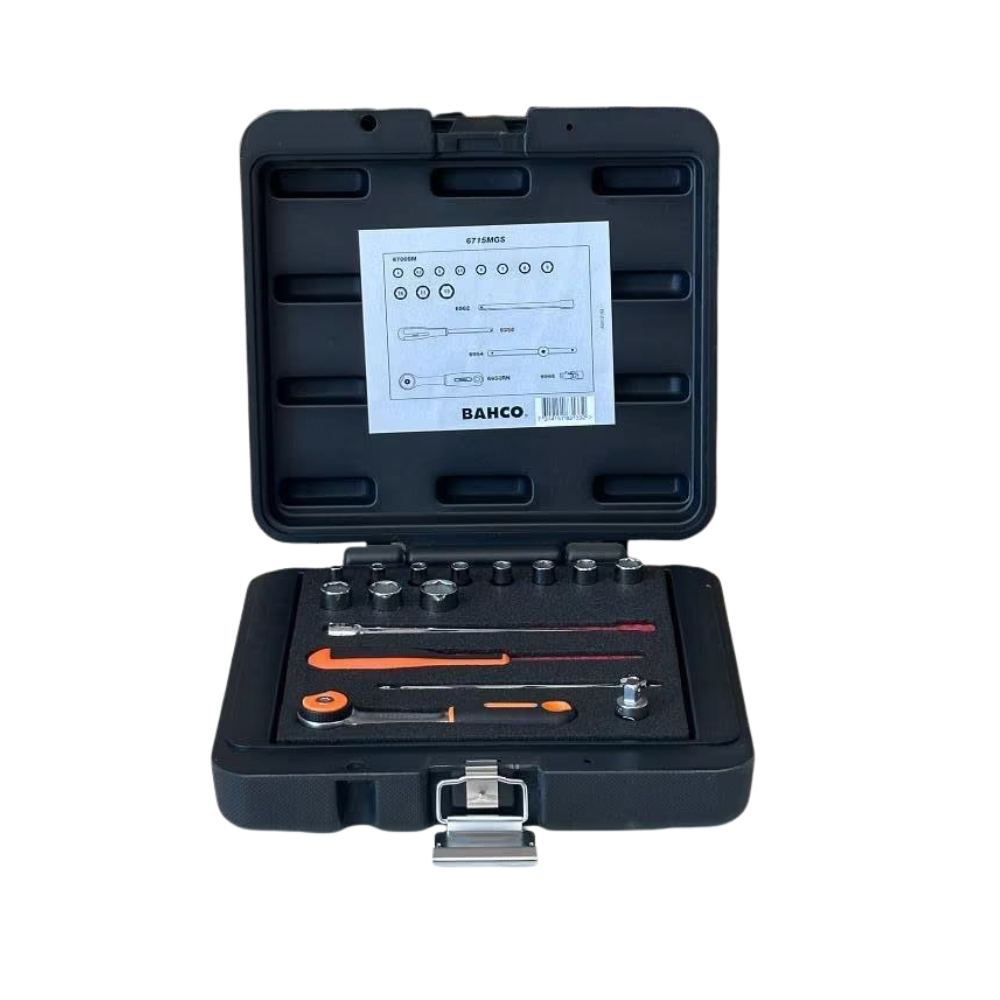 33 Bahco 6715MGS dopsleutelset 16 delig 1/4 - Afbeelding 1