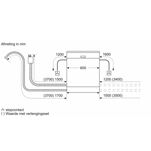 Siemens SN27YI03CE Vrijstaande vaatwasser - Afbeelding 4