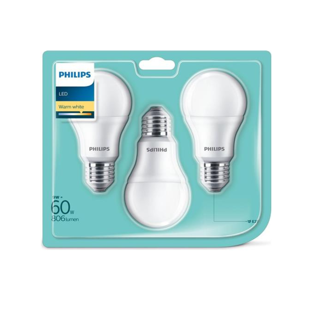 OLCOMMERCE1000x1000 (31) Philips 8718696761267 LED-lamp 8.5 W E27 - 3 stuks - Afbeelding 1
