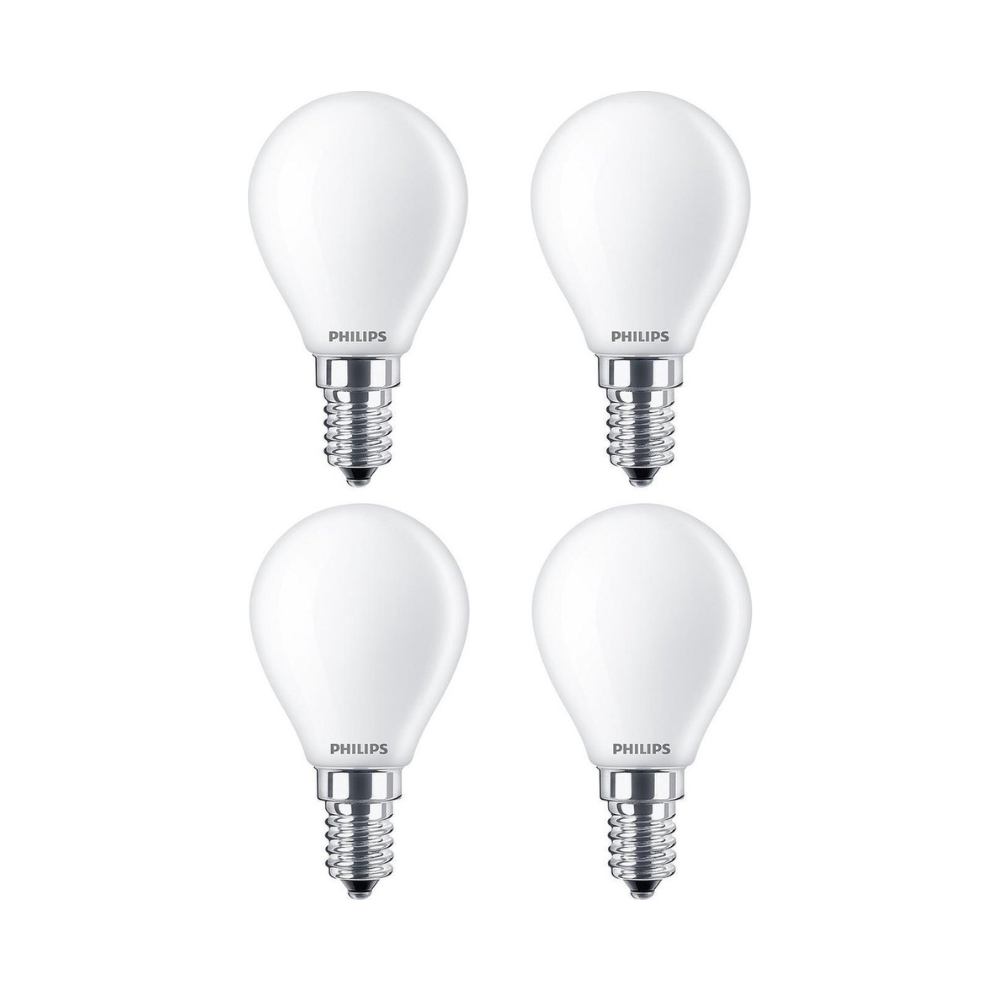 OLCOMMERCE1000x1000 (33) Philips LED kogellamp 4.3W 470lm 2700K Mat Niet-Dimbaar - 4 stuks - Afbeelding 1