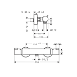 Hansgrohe Ecostat Comfort douchethermostaat mat zwart - Afbeelding 3