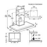 AEG DBE0900M Wandschouw afzuigkap 90cm - Afbeelding 2