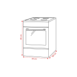 OK OFC 14116 Vrijstaand Gasfornuis - Afbeelding 3