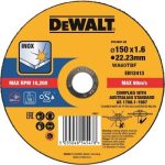 DeWalt Accessoires Extreme 2X Doorslijpschijf INOX 150 x 1.6 x 22.2mm DT43907 QZ
