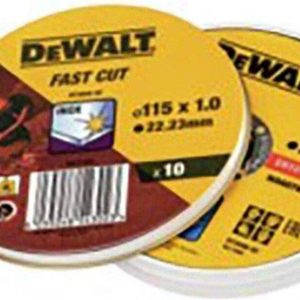 DeWalt Accessoires Blik 10st Doorslijpschijf INOX 115x1x22,2mm in Display DT3506-QZ