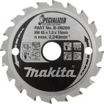 Makita Cirkelzaagblad voor Hout Specialized Ø 190mm Asgat 30mm 24T - B-09195
