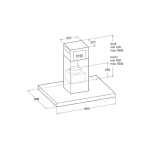 Bauknecht DBIBS93LBX Eilandschouw Afzuigkap 90 cm - Afbeelding 2