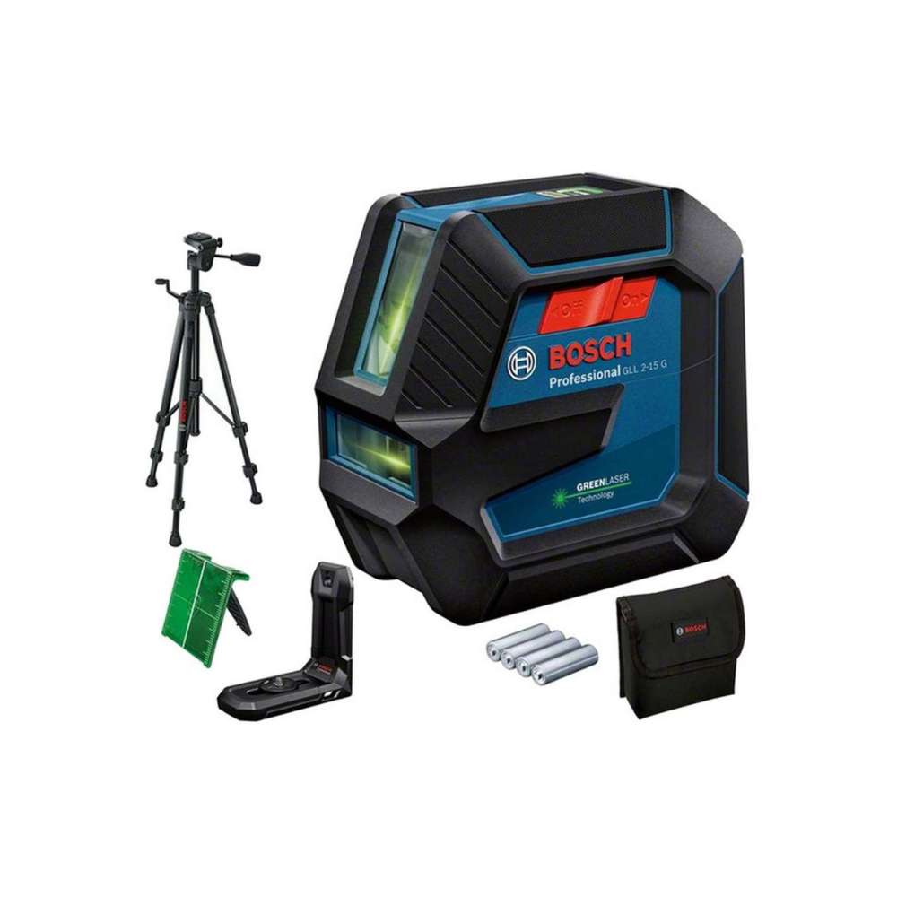 Kopie van OLCOMMERCE1000x1000 (86) Bosch Professional GLL 2-15 G – Groene Kruislijnlaser – Inclusief Statief - Afbeelding 1