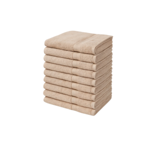 Handdoeken 50×100 cm – Set van 10 – 400 g/m² - Lichtbruin