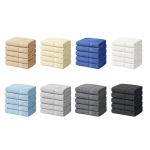 Handdoeken 70×140 cm – Set van 5 – 400 g/m² - Lichtblauw - Afbeelding 2