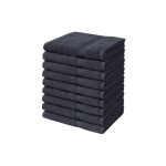 Handdoeken 50×100 cm – Set van 10 – 400 g/m² - Zwart