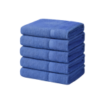 Handdoeken 70×140 cm – Set van 5 – 400 g/m² - Blauw