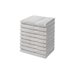 Handdoeken 50×100 cm – Set van 10 – 400 g/m² - Lichtgrijs