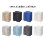 Handdoeken 50×100 cm – Set van 10 – 400 g/m² - Lichtbruin - Afbeelding 2