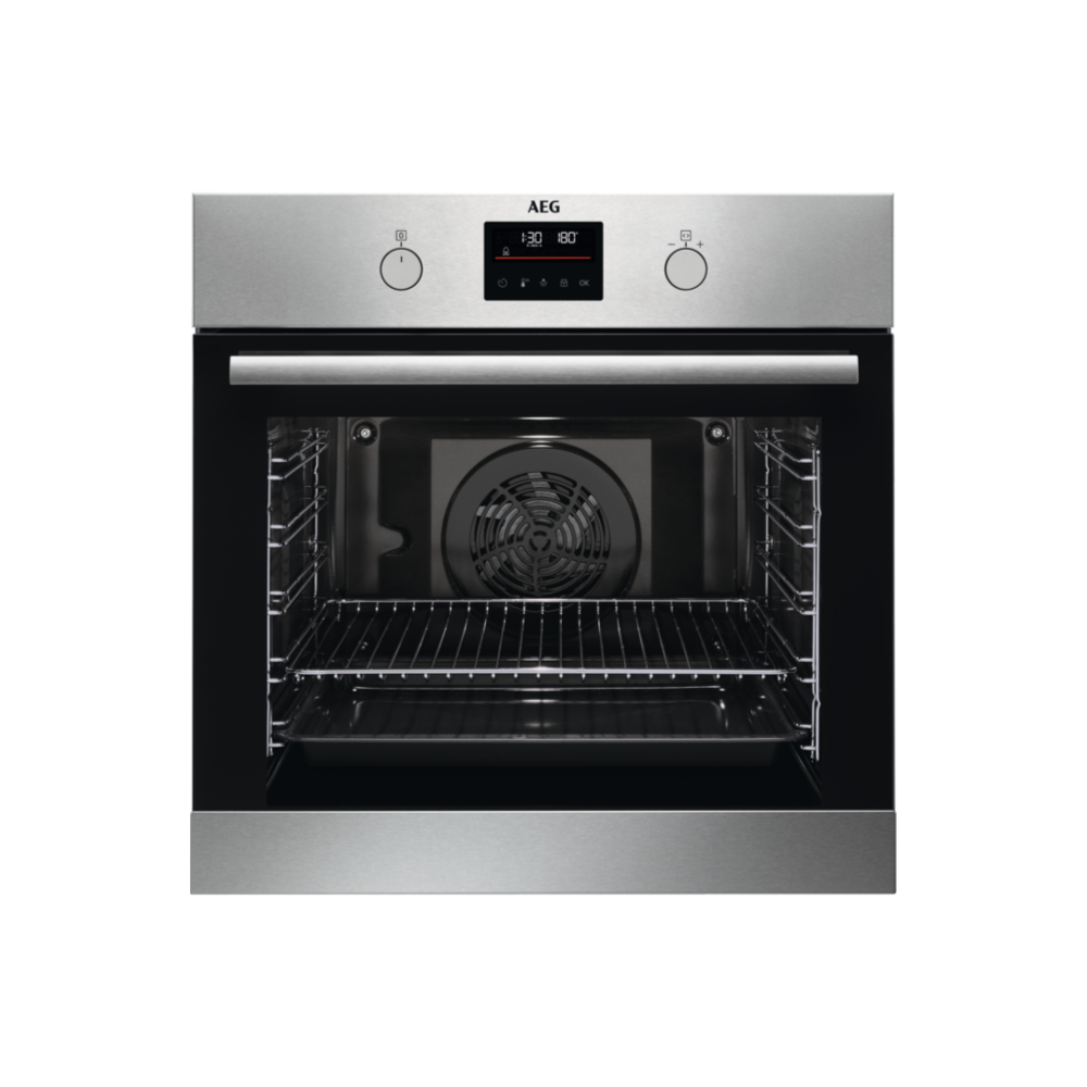 AEG 6000 AEG BPB331161M Inbouw oven Hetelucht 72 liter RVS - Afbeelding 1
