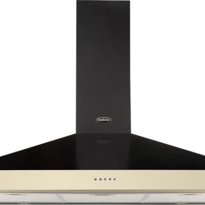 Belling 90 Chim MK2 CRM - Afzuigkap - Wandschouw - Zwart