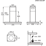 AEG GI87D91CB – Eilandafzuigkap – 90 cm - Afbeelding 2