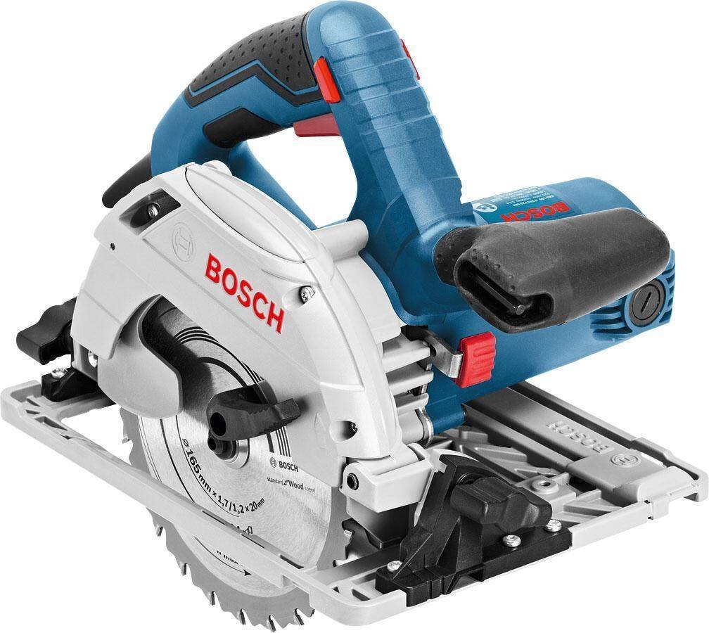 image-56.jpeg Bosch Blauw GKS 55 GCE Cirkelzaag 63 mm 1350 Watt - Afbeelding 1