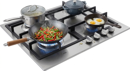 ETNA KG959RVSA Gaskookplaat – 59 cm – Wokbrander – RVS