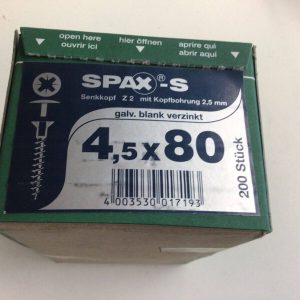 Spax spaanplaatschroef staal Pozidriv 6,0 x 110 mm - 100 stuks