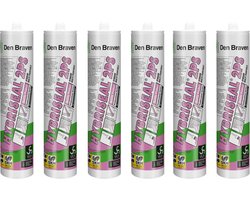 Zwaluw Hybriseal 2PS - beglazingskit - wit - 6 x 290 ml