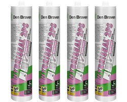 Zwaluw Hybriseal 2PS - beglazingskit - wit - 4 x 290 ml