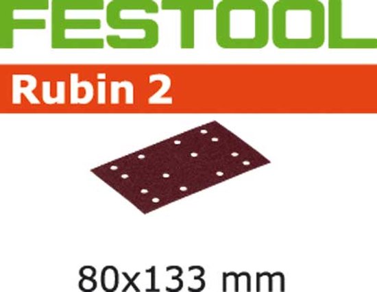 Festool - Schuurstroken STF 80X133 P60 Rubin 2 VE=10
