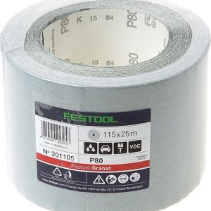 Festool 115x25m P150 GR Handschuurrol Granat - 201108