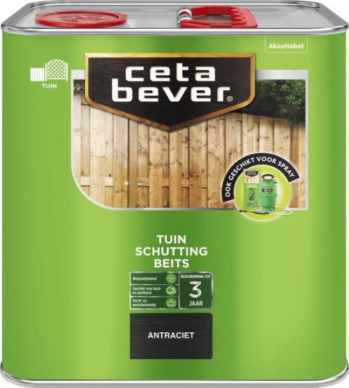 Cetabever – Schuttingbeits Transparant – Antraciet – 2,5 L