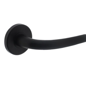 Intersteel Deurkruk Eindhoven - rond geveerde rozet - mat zwart - ø49x7mm