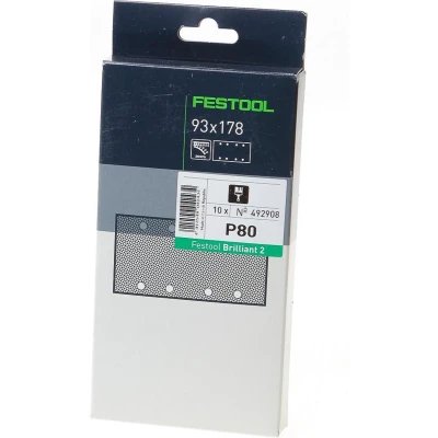 Festool Brillant Schuurstrook 93 x 178 mm Korrel 80