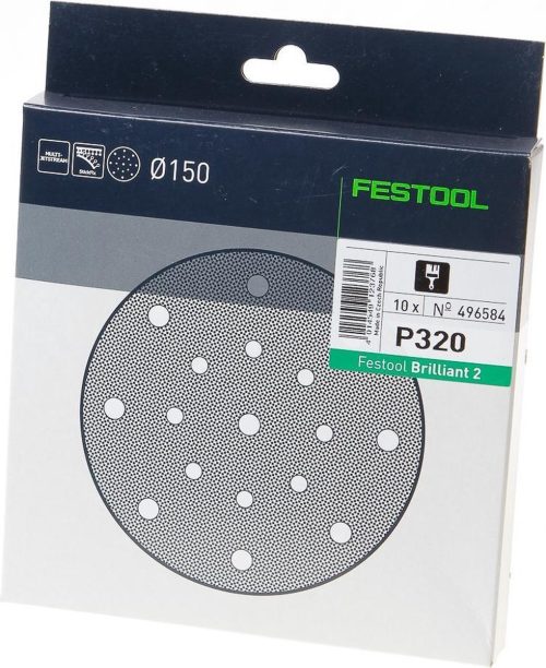 Festool Briljant2 STF Schuurschijf – 150 mm – Korrel P320 – 10 stuks