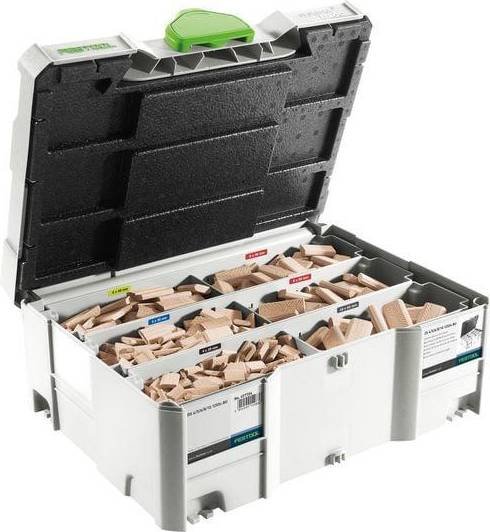 Festool Domino Assortiment van Beukenhout 5 Maten 1060-delige Set