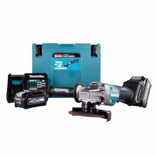 Makita GA013GM201 Accu haakse slijper 125mm 40V XGT + 2×4.0Ah