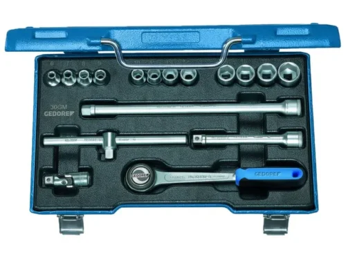 Gedore 30 GMU-3 Dopsleutelset 3/8″ 17-delig 6-19 mm