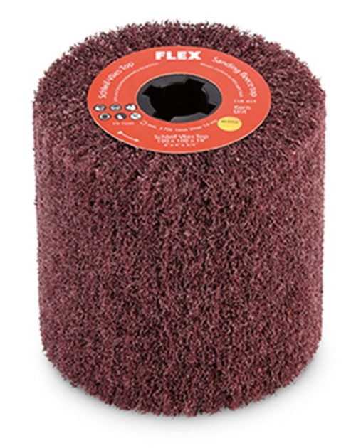 FLEX Vlies-Top Rad fine – Schuurwalse Ø100×100 mm