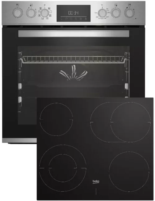 Beko BBUM12328X Oven- en Kookplaatset – 60 cm – Keramisch