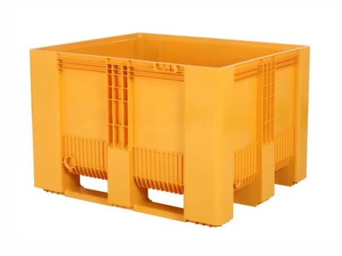 BIG BOX Kunststof Palletbox – Mosterdgeel – 1200 x 1000 mm