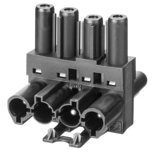 Adels 167164 Splitter – 4-polig – 1 in 2 uit – Zwart