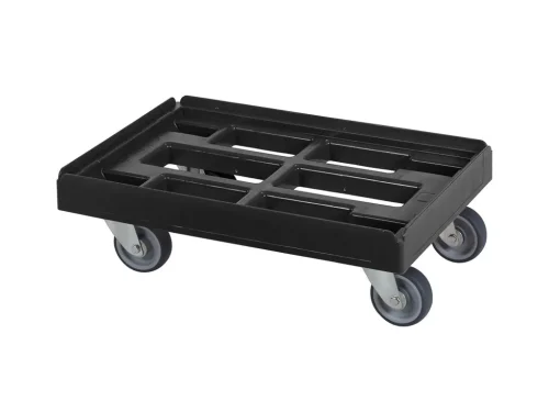 Verrijdbaar Kunststof Onderstel – Zwart – 600 x 400 mm