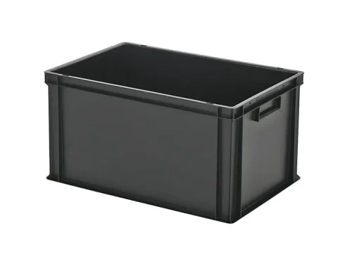Kunststof Stapelbak – Zwart – 600 x 400 x H 320 mm