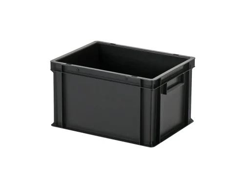 Kunststof Stapelbak – Zwart – 400 x 300 x H 236 mm