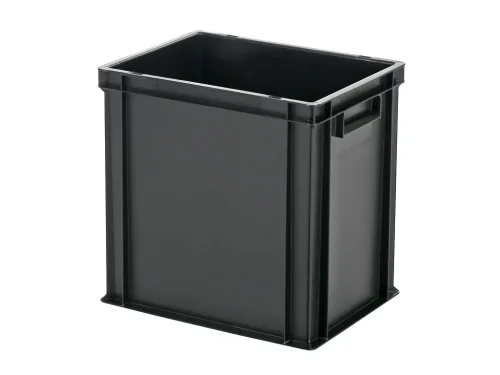 Kunststof Stapelbak – Zwart – 400 x 300 x H 400 mm