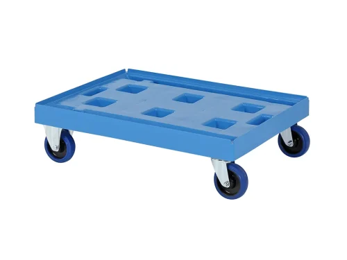 Verrijdbaar Kunststof Onderstel – Lichtblauw – 800 x 600 mm