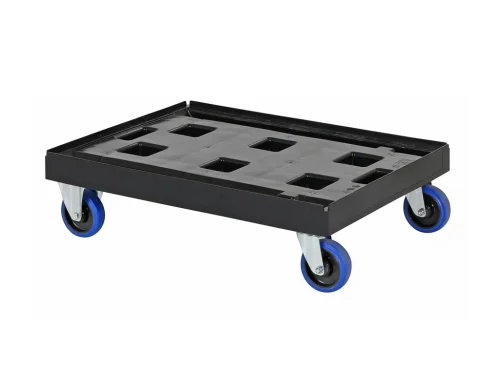 Verrijdbaar Kunststof Onderstel – Zwart – 800 x 600 mm