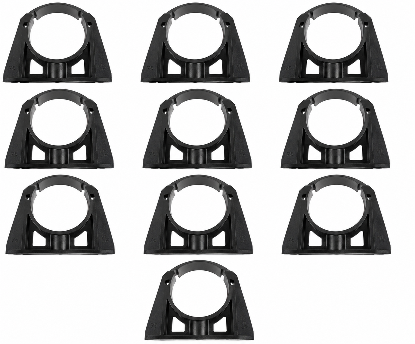 Stübbe ASV Buisklem 75 mm – Voor PVC Buizen – 10 stuks