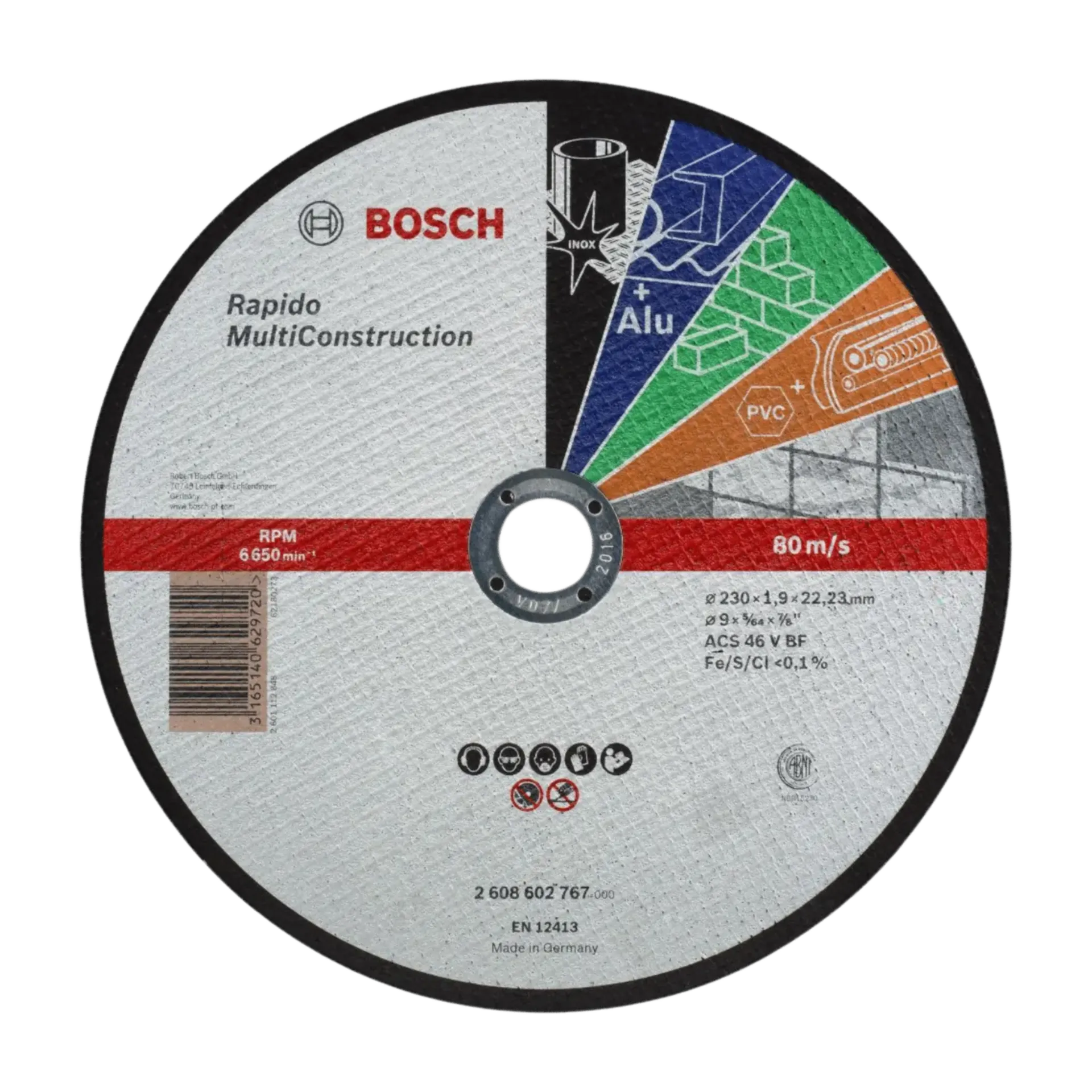 Bosch Rapido Multi Construction doorslijpschijf 230 mm