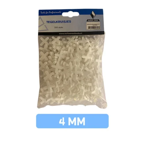 Tegelkruisjes 4 mm 200 stuks herbruikbaar