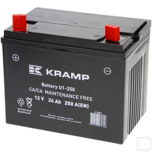 Kramp U19BKR Startaccu 12V 24Ah 250A Gesloten