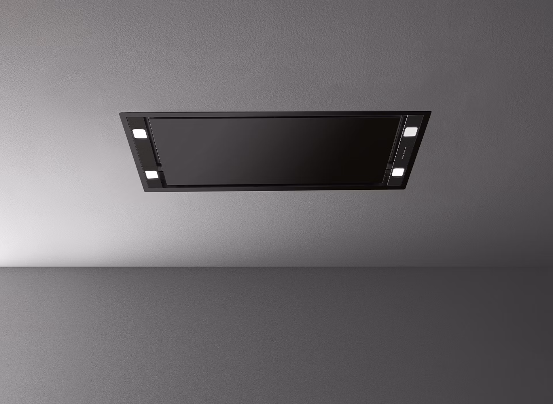 Falmec STELL97BL - Plafondafzuigkap - 90 cm - Zwart - Incl. Motor
